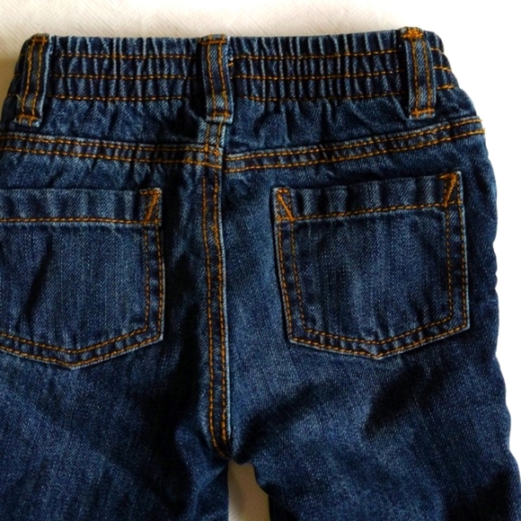 old navy fleece lined straight leg denim jeans 6-12 months baby unisex - Picture 7 of 7